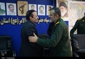 دیدار استاندار قزوین با فرمانده سپاه استان