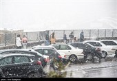 بارش برف زمستانی در شیراز