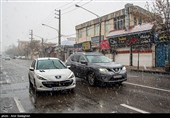 بارش برف زمستانی در شیراز