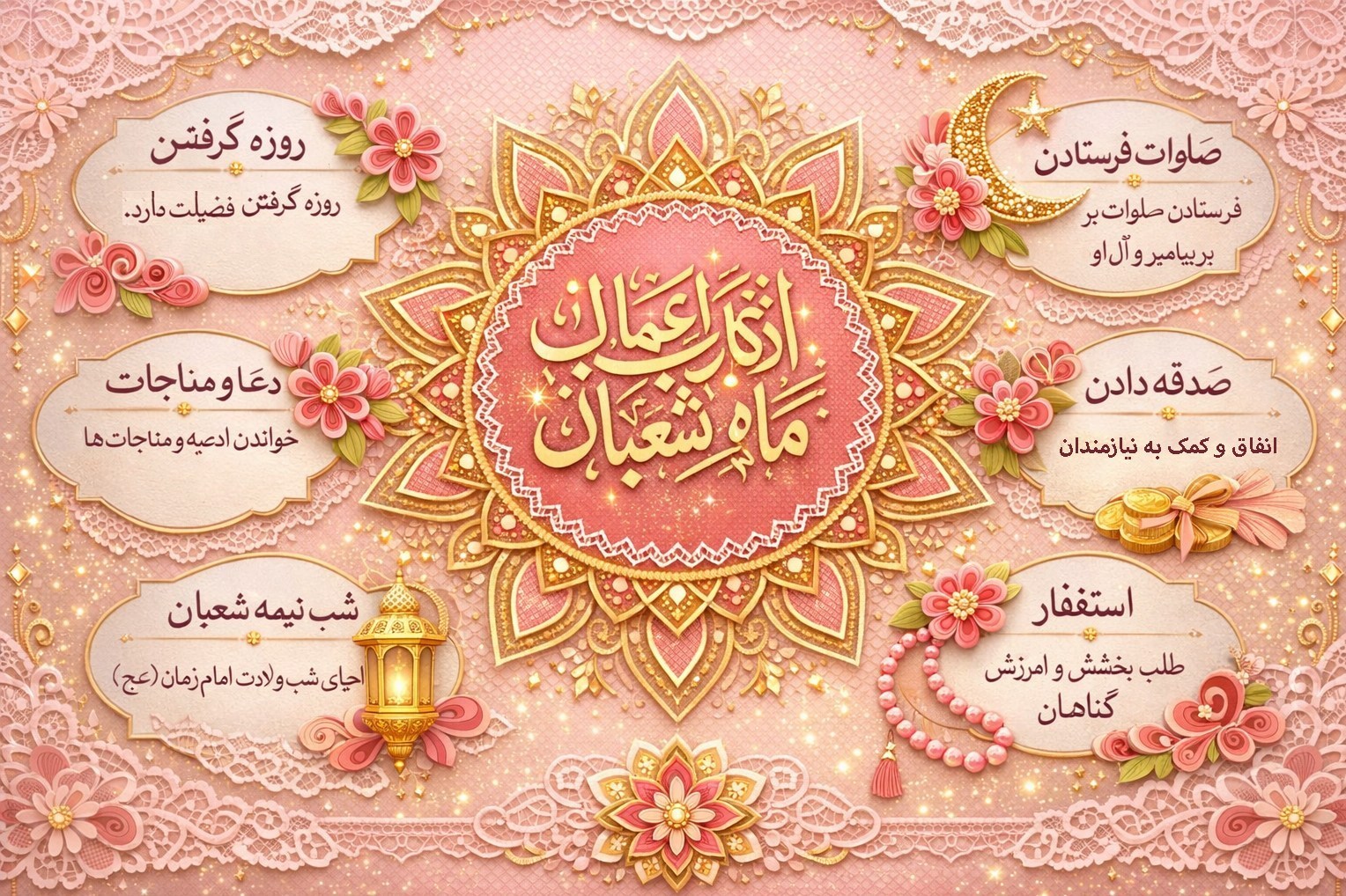 ماه شعبان , پیامبر(ص) , اهل بیت , امام زمان , 