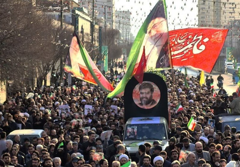 تشییع پیکر مطهر جانباز مدافع حرم و شهید امنیت مشهد