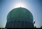 شستشوی گنبدهای مسجد مقدس جمکران