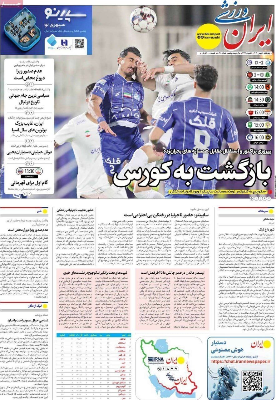 روزنامه فرهیختگان , روزنامه کیهان , روزنامه وطن امروز , روزنامه رسالت , روزنامه خراسان , روزنامه جام جم , 