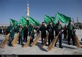 آیین جاروکشی خادمان مسجد مقدس جمکران
