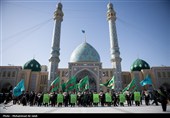 آیین جاروکشی خادمان مسجد مقدس جمکران