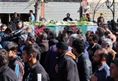 پیکر شهید عباس عالی‌پور در روستای مرغملک تشییع و به خاک سپرده شد+تصویر