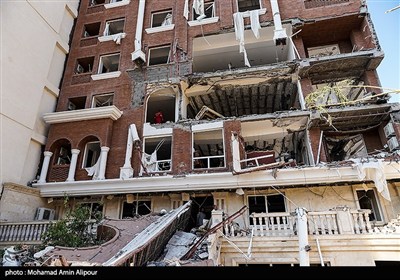 إعلان اولي عن سبب انفجار المبنى السكني في بندر عباس