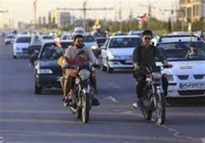 رژه خودرویی و موتوری در حمایت از سپاه