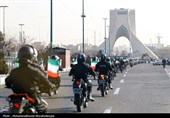 رژه موتوری به مناسبت آغاز دهه فجر انقلاب اسلامی