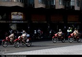 رژه موتوری به مناسبت آغاز دهه فجر انقلاب اسلامی