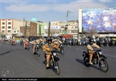 رژه موتوری به مناسبت آغاز دهه فجر انقلاب اسلامی