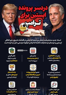اینفوگرافیک/ دردسر پرونده اپستین برای ترامپ