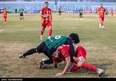 دیدار تیم های فوتبال خیبر خرم آباد و فولاد خوزستان