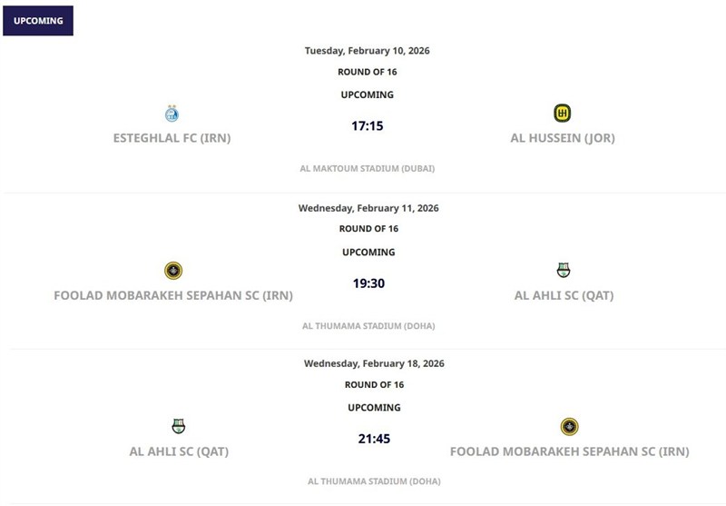 لیگ قهرمانان آسیا 2 , کنفدراسیون فوتبال آسیا (AFC) , استقلال , تیم فوتبال سپاهان اصفهان , 