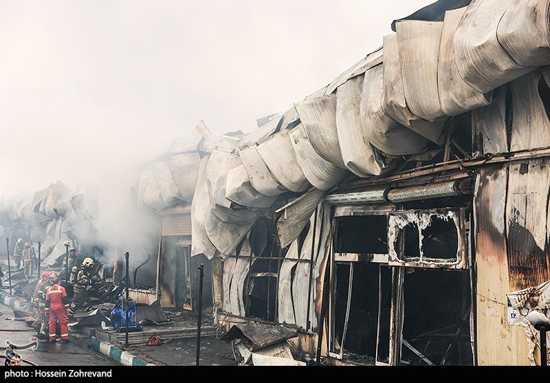 آتش‌سوزی  بازارچه محلی در جنت آباد