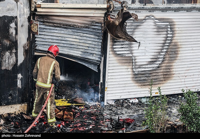 آتش‌سوزی  بازارچه محلی در جنت آباد