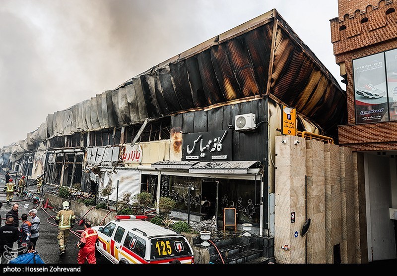 آتش‌سوزی  بازارچه محلی در جنت آباد