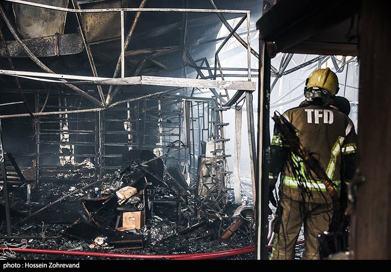 آتش‌سوزی  بازارچه محلی در جنت آباد