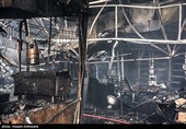 آتش‌سوزی  بازارچه محلی در جنت آباد