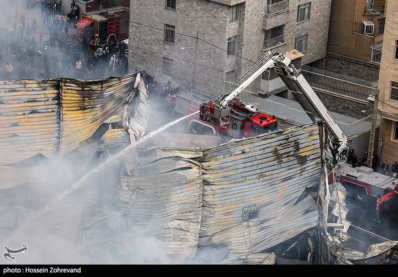 آتش‌سوزی  بازارچه محلی در جنت آباد