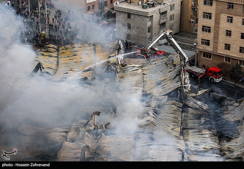 آتش‌سوزی  بازارچه محلی در جنت آباد