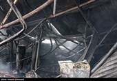 آتش‌سوزی  بازارچه محلی در جنت آباد