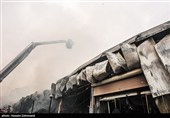 آتش‌سوزی  بازارچه محلی در جنت آباد