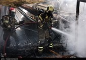 آتش‌سوزی  بازارچه محلی در جنت آباد