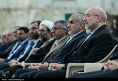 مراسم تجدید میثاق رئیس و نمایندگان مجلس با آرمان‌های امام خمینی(ره)