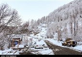 بارش برف در منطقه اشکورات گیلان