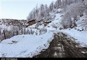 بارش برف در منطقه اشکورات گیلان