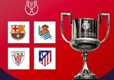 بارسلونا و اتلتیکومادرید در نیمه‌نهایی جام حذفی اسپانیا به هم خوردند