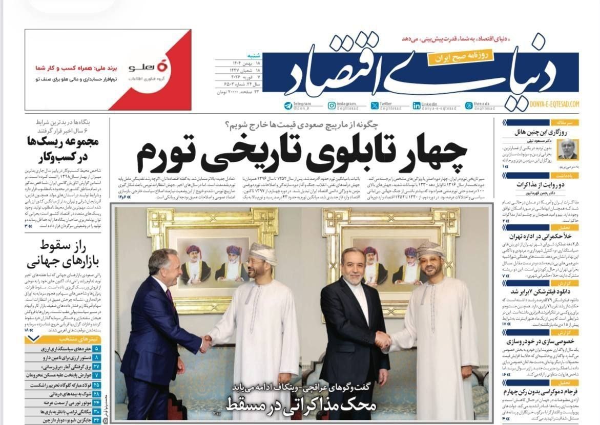 روزنامه کیهان , روزنامه وطن امروز , روزنامه همشهری , روزنامه جام جم , 