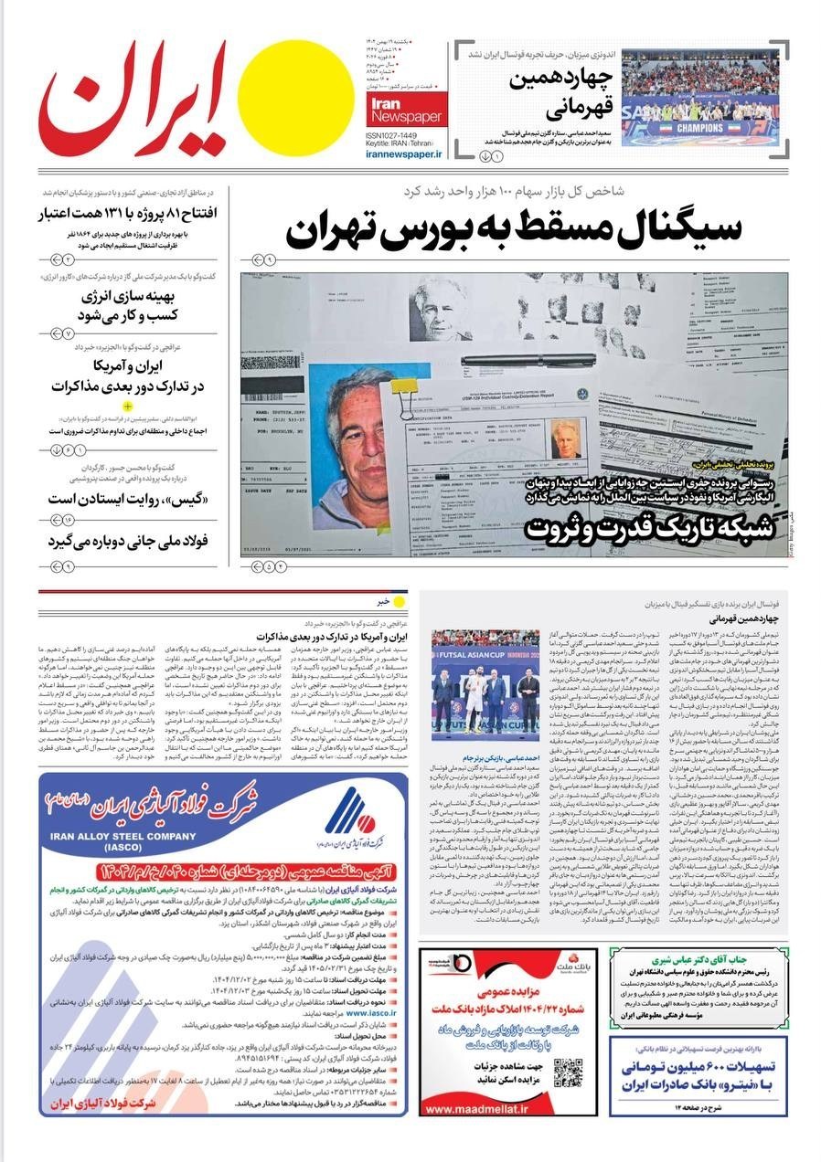 روزنامه وطن امروز , روزنامه کیهان , روزنامه خراسان , روزنامه جوان , روزنامه همشهری , روزنامه جام جم , روزنامه فرهیختگان , 