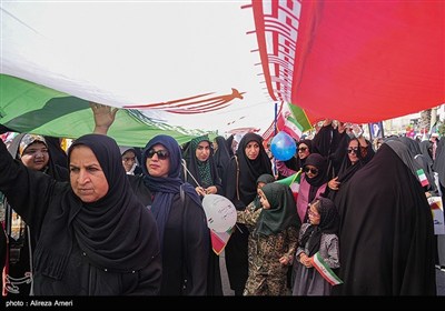 راهپیمایی 22 بهمن در لامرد - فارس