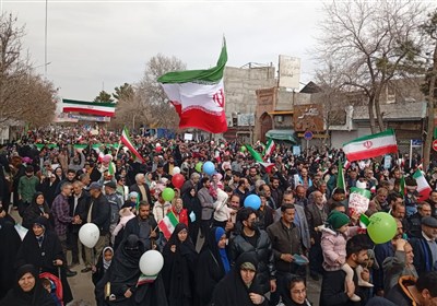 تاریخ‌سازی مردم شهرهای مختلف خراسان رضوی در راهپیمایی 22 بهمن+فیلم