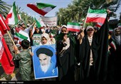 راهپیمایی 22 بهمن در کیش