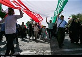 راهپیمایی 22 بهمن در کیش