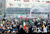 مسیرات مليونية في ذکرى انتصار الثورة الإسلامیة بالعاصمة طهران