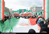 مسیرات مليونية في ذکرى انتصار الثورة الإسلامیة بالعاصمة طهران
