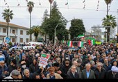 راهپیمایی 22 بهمن در رودسر - گیلان