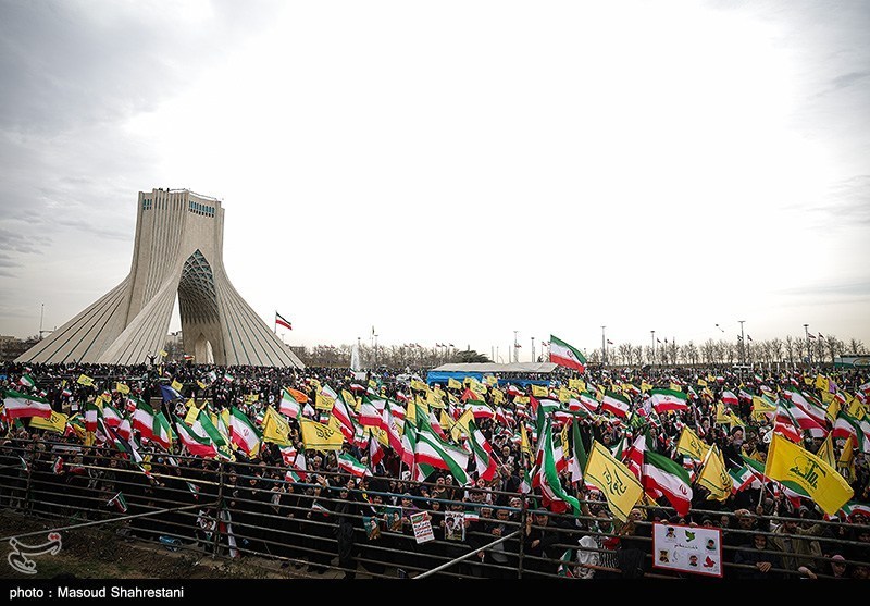 سخنرانی رئیس جمهور در راهپیمایی 22 بهمن در تهران