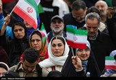 سخنرانی رئیس جمهور در راهپیمایی 22 بهمن در تهران