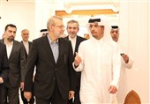 دیدار لاریجانی با وزیر خارجه قطر در دوحه