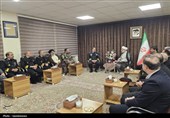 دیدار فرمانده نیروی دریایی ارتش با نماینده ولی‌فقیه در کردستان