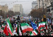 قیلم باشکوه مشهدی‌ها در راهپیمایی 22بهمن