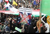 قیلم باشکوه مشهدی‌ها در راهپیمایی 22بهمن