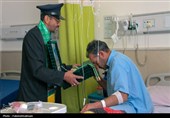 حضور خادمان امامزاده هلال بن علی(ع) آران و بیدگل در مراکز درمانی