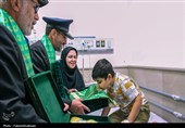 حضور خادمان امامزاده هلال بن علی(ع) آران و بیدگل در مراکز درمانی