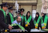 حضور خادمان امامزاده هلال بن علی(ع) آران و بیدگل در مراکز درمانی